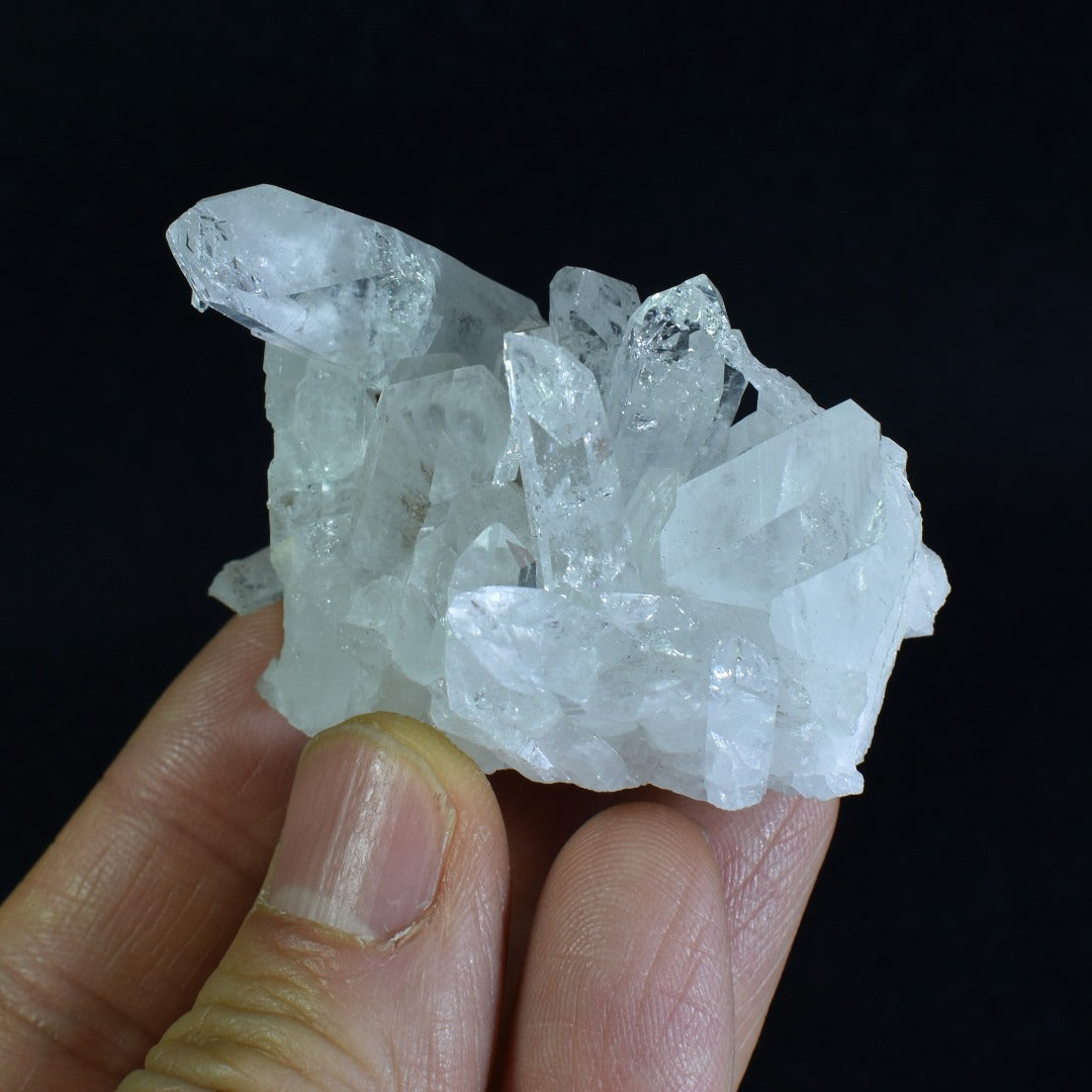 Lemurian Quartz Crystal Point Cluster from Colombia - 60 grams