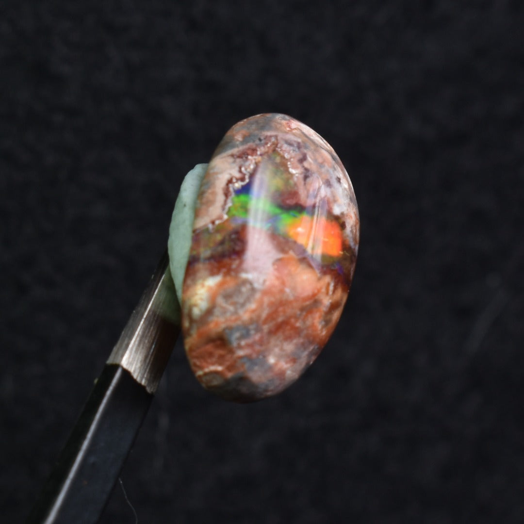 Mexican Cantera Galaxy Opal, Matrix Cabochon Stone 5.5ct - #22