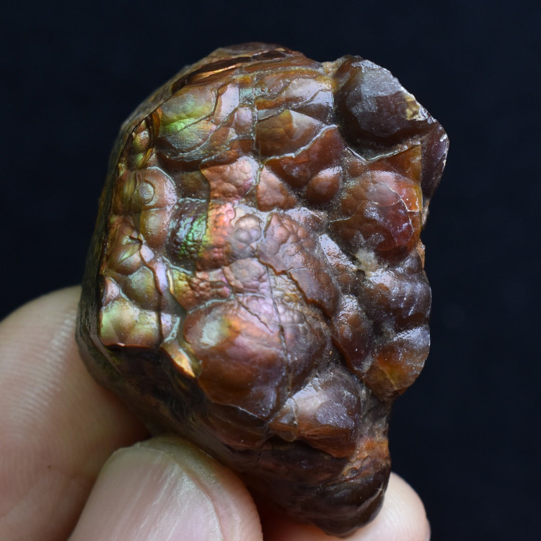 Mexican Rough Raw Fire Agate Specimen Rock - Top Grade - 118ct #33