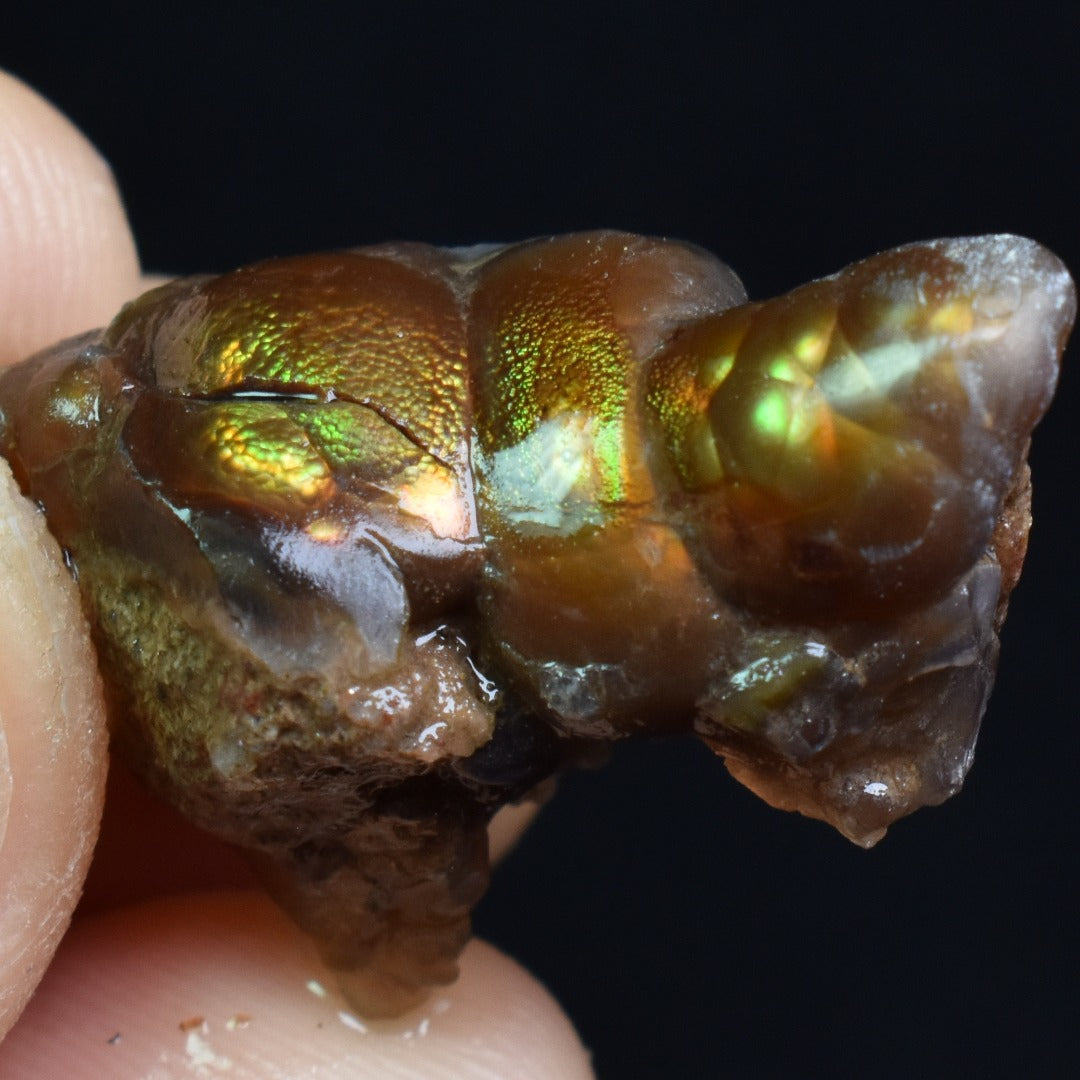 Mexican Rough Raw Fire Agate Specimen Rock - Top Grade - 24ct #60