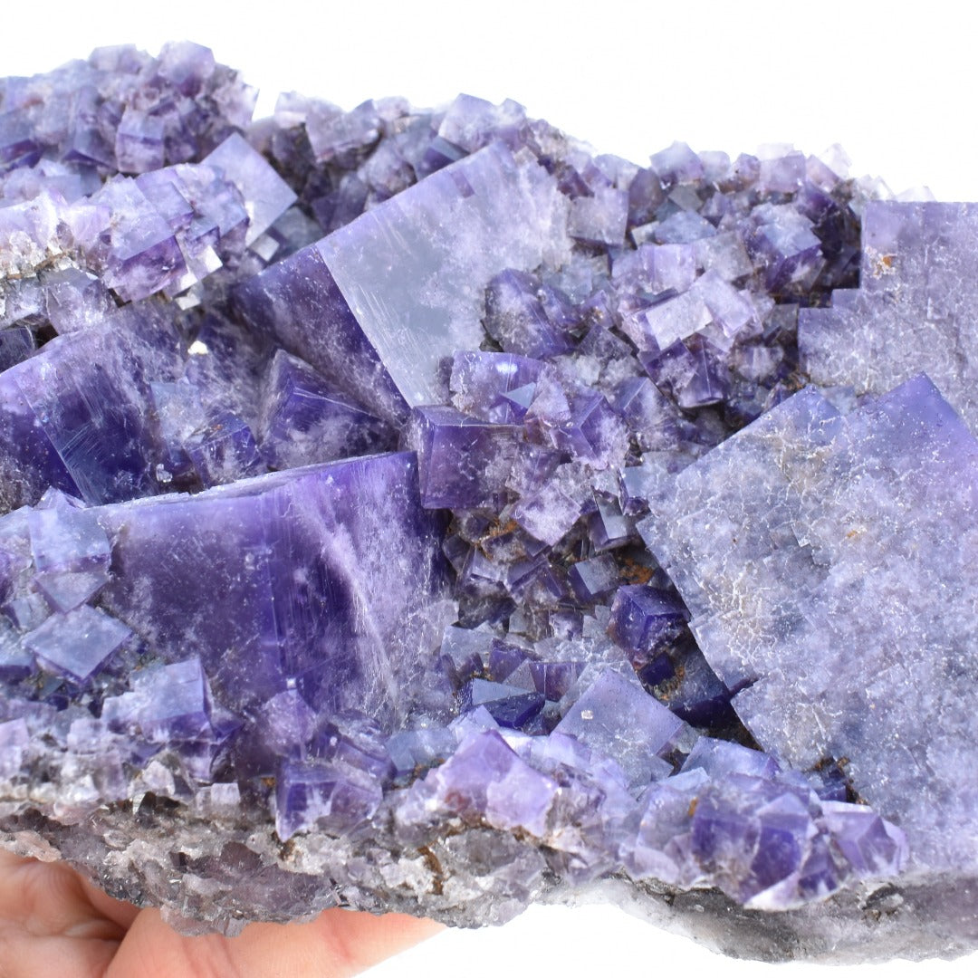 Purple Fluorite Raw Cluster Specimen - Sourced Greenlaws Mine, England, UK - 1287 grams #GLF02-01