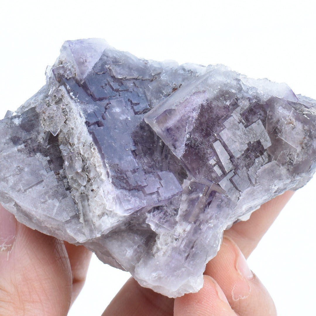 Purple Fluorite Raw Cluster Specimen - Sourced Greenlaws Mine, England, UK - 171 grams #GLF02-09