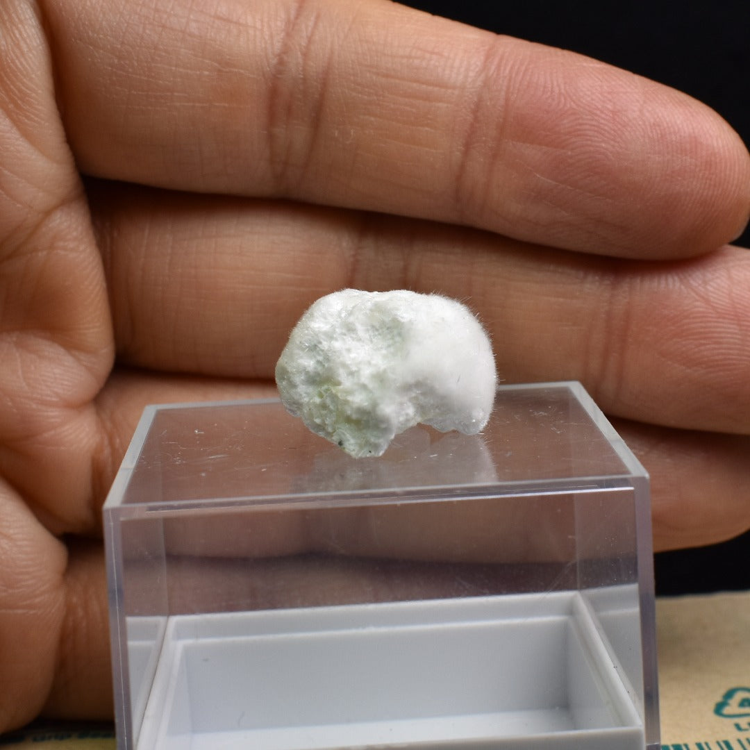 Natural Okenite with Gyrolite, Mineral Specimen from India - 1 Count - 1.7 grams #05