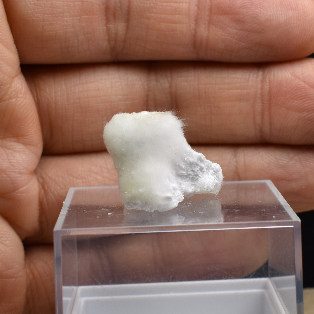Natural Okenite with Gyrolite, Mineral Specimen from India - 1 Count - 2.2 grams #07