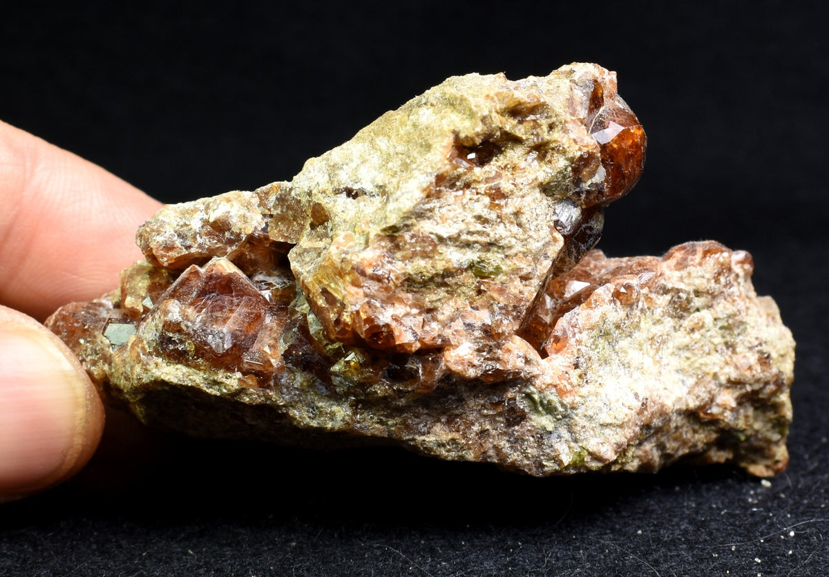 Grossular Garnet Hessonite Cluster Crystal Specimen from Coyote Front Range, California - 151 grams #10