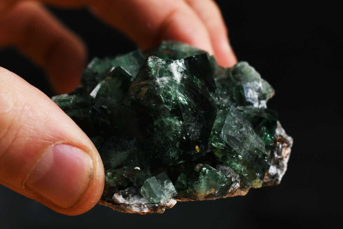 Diana Maria Fluorite Raw Cluster Specimen - Sourced UK - 96 grams #406