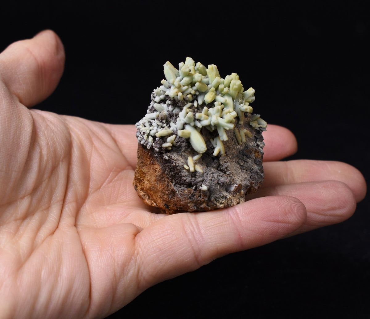 Rare Plumbogummite Cluster - Daoping Mine, China, Blue-Green Pseudomorphs after Pyromorphite - 70 grams