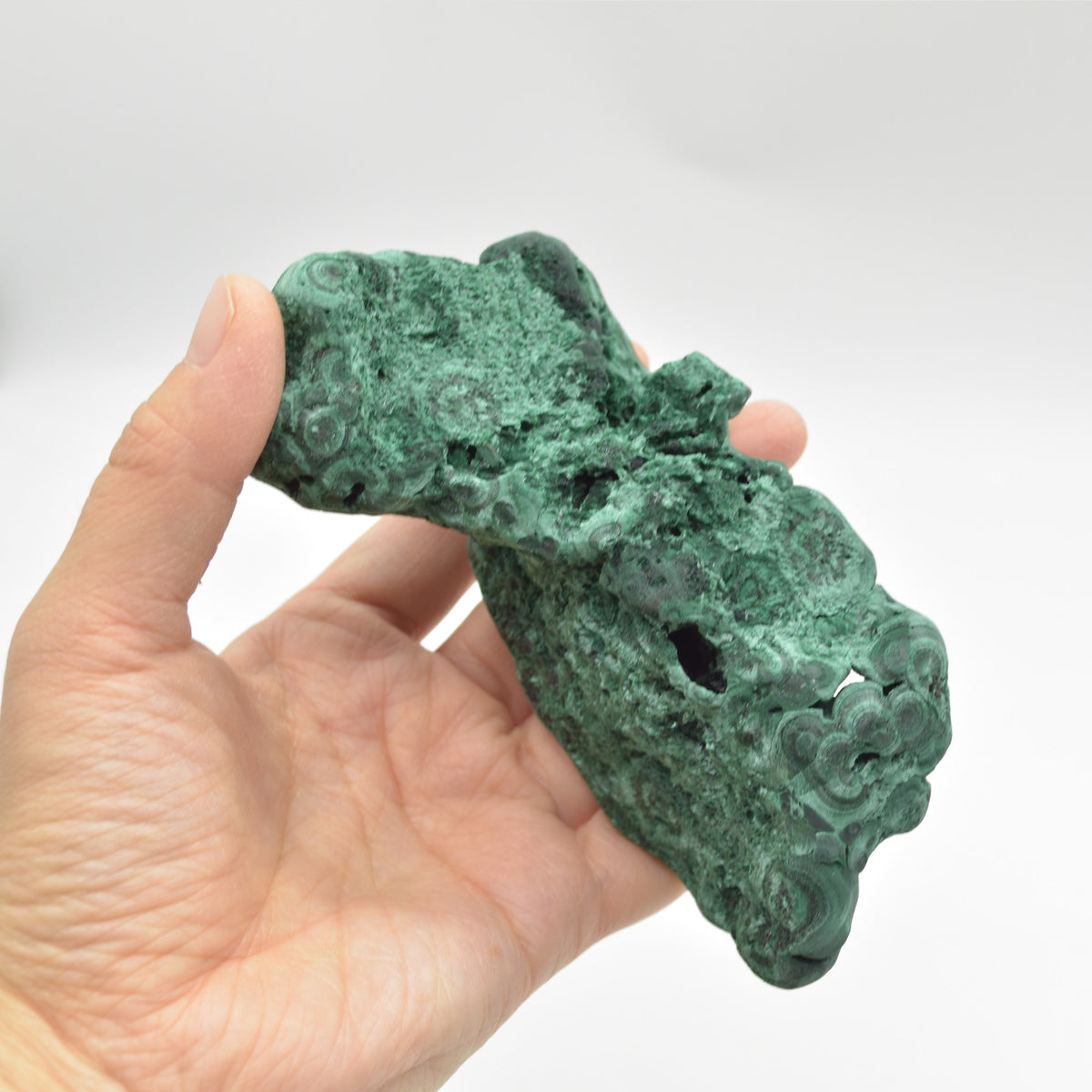 Yangchun Malachite Specimen - Botryoidal Malachite - Velvet Malachite - High Quality - 403 grams #03