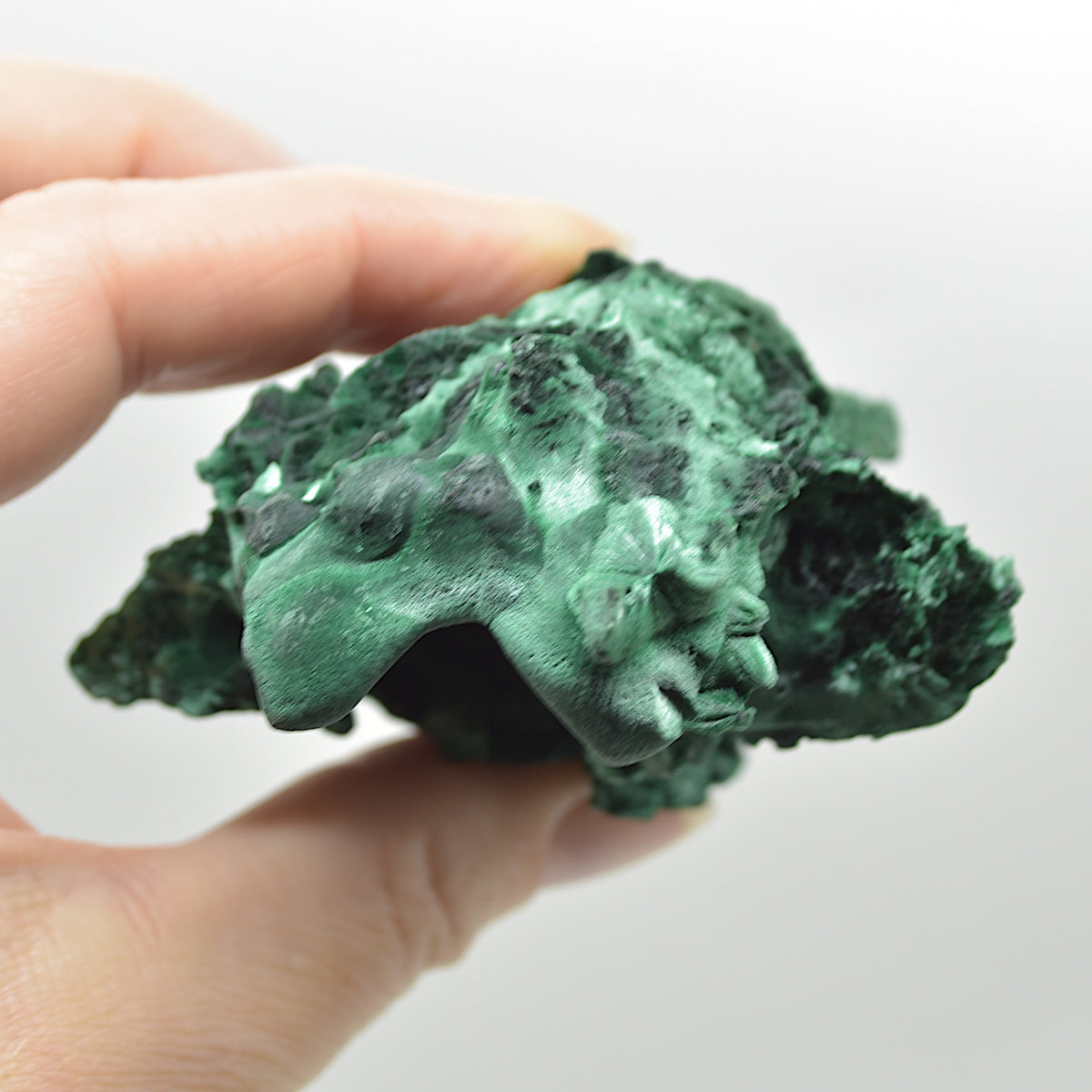 Raw Yangchun Malachite Specimen - Botryoidal Malachite - Velvet Malachite - Fibrous Malachite - 169 grams #08