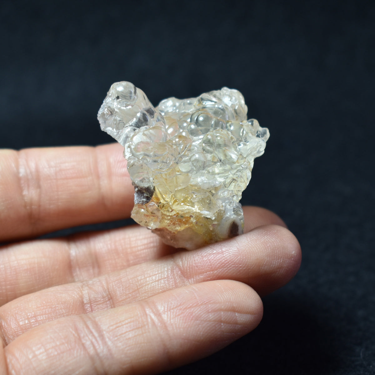 Mexican Hyalite Opal Collector Grade Specimen Stone - UV Reactive Fluorescent - 25 grams #13