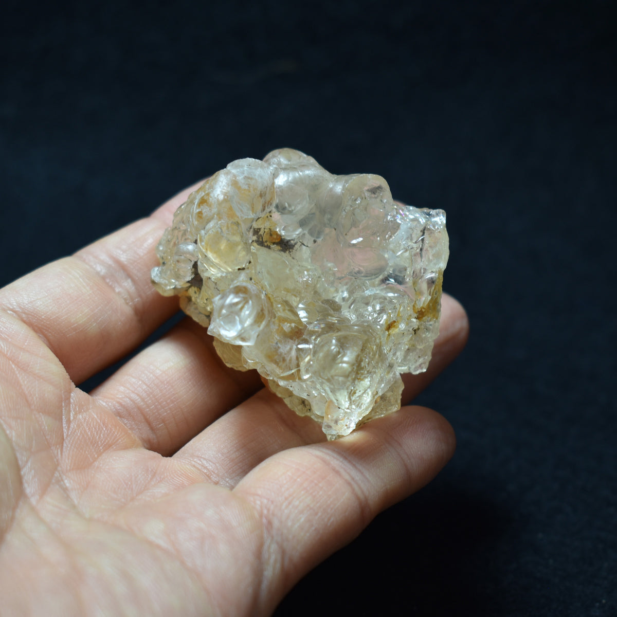 Large Mexican Hyalite Opal Collector Grade Specimen Stone - UV Reactive Fluorescent - 58 grams #34