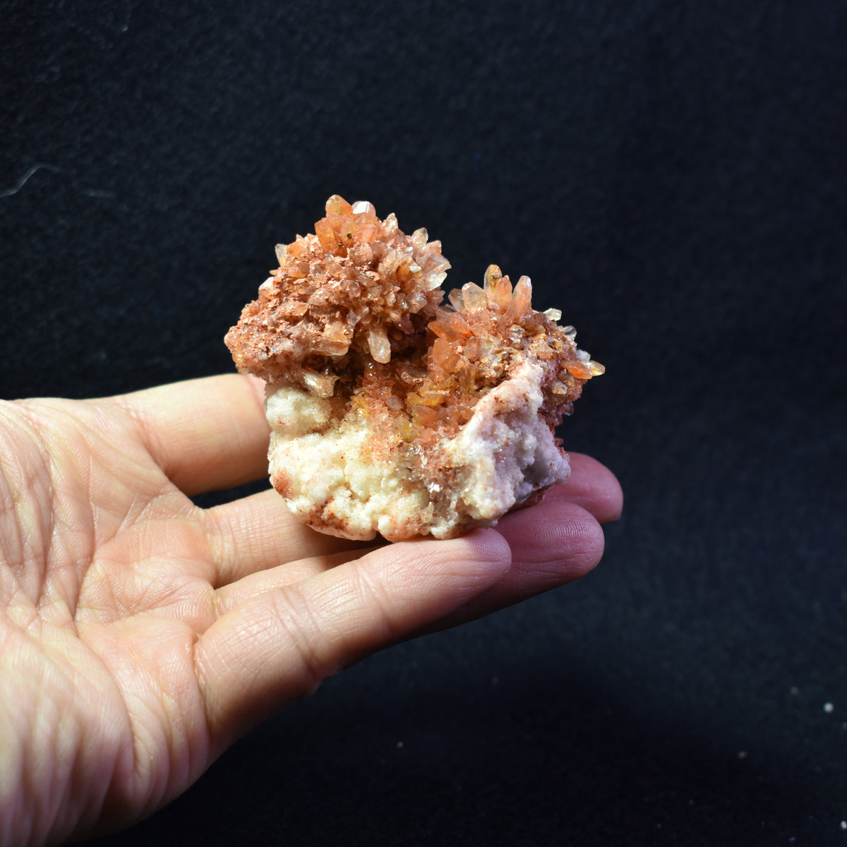 Large Creedite Crystal Cluster Specimen with Gearksutite from Navidad Mine, Durango Mexico - 127 grams #39