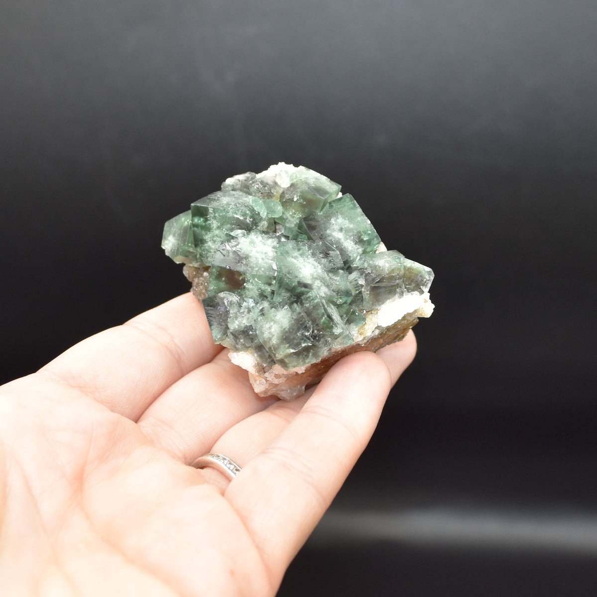 Diana Maria Fluorite Raw Cluster Specimen with Quartz - Sourced UK - 78 grams #339