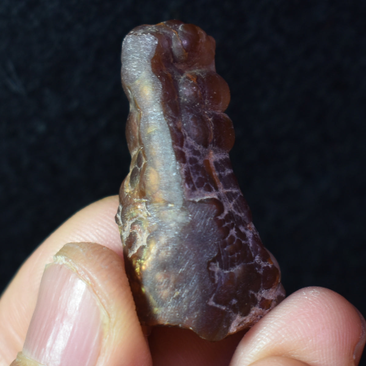 Mexican Rough Raw Fire Agate Specimen Rock - Top Grade - 38ct #13