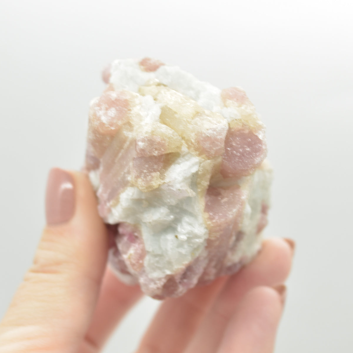 Raw Rubelite - Quartz Matrix with Pink Tourmaline Specimen Rock - 304 grams #17