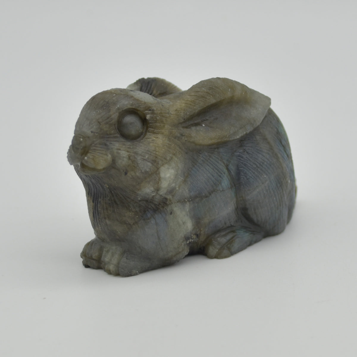 Labradorite Carved Rabbit - 8.5cm - 197 grams #04