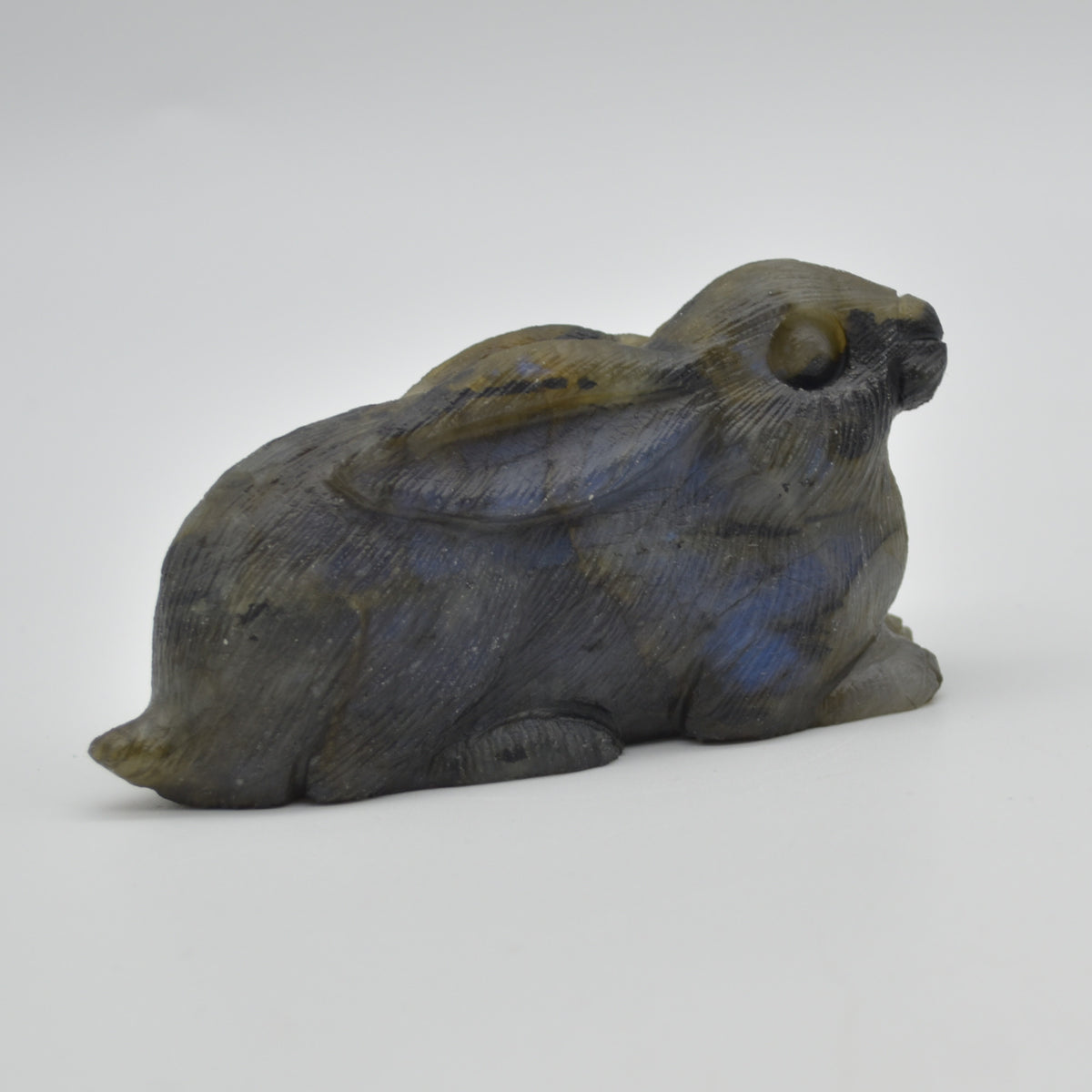 Labradorite Carved Rabbit - 9.5cm - 202 grams #10