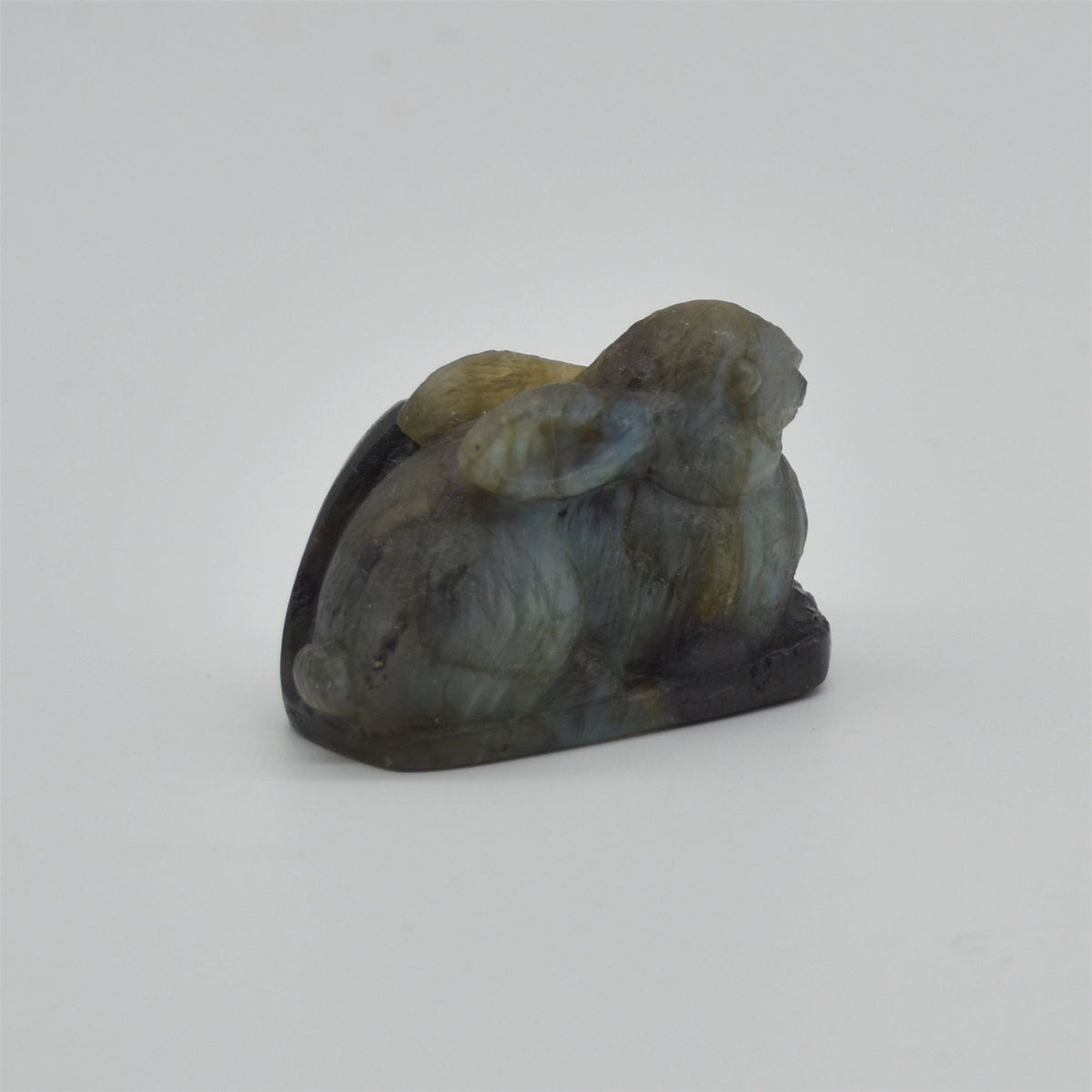 Labradorite Bunny Rabbit - 5cm x 4cm x 2.8cm - 68 grams