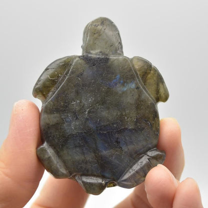 Labradorite Turtle - 6.5cm x 4cm x 2.5cm - 86 grams