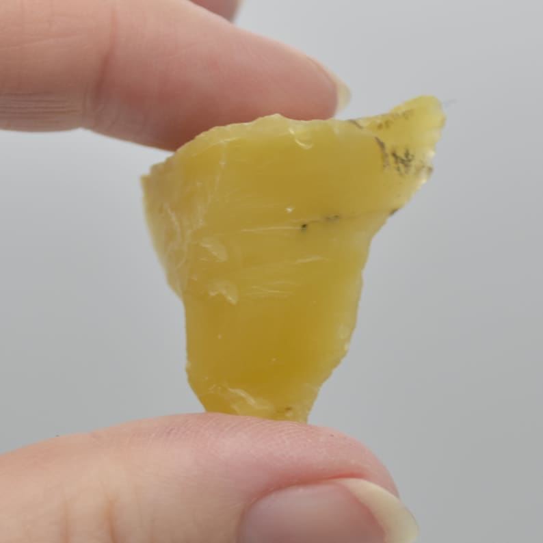 Raw Turkish Yellow Opal Specimen Rock - 10 grams - lot 06