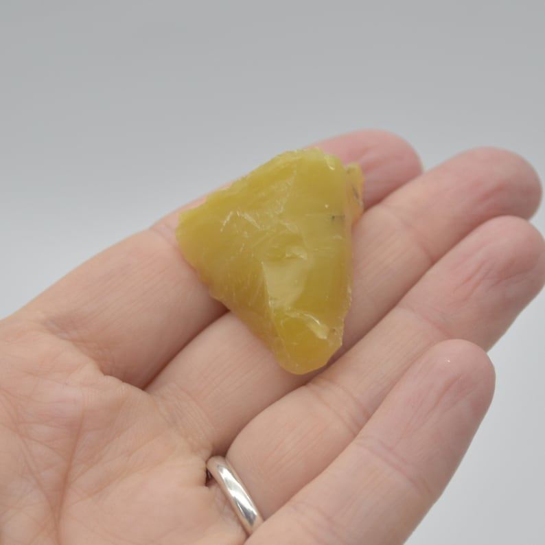 Raw Turkish Yellow Opal Specimen Rock - 10 grams - lot 06