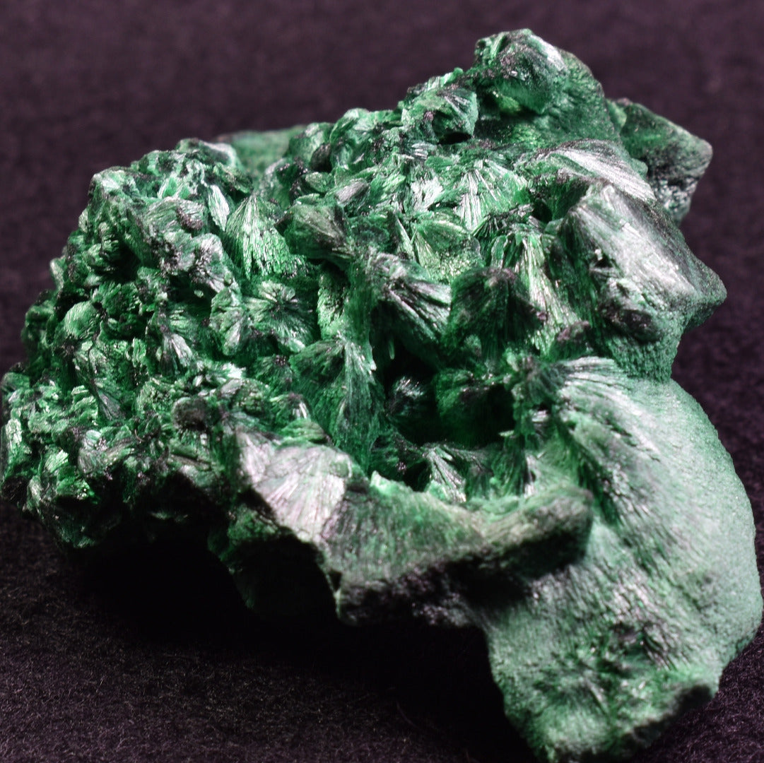 Raw Yangchun Malachite Specimen - Botryoidal Malachite - Velvet Malachite - Fibrous Malachite - 145 grams #23