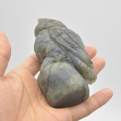 Labradorite Crystal Carved Owl - 11cm - 319 grams #12