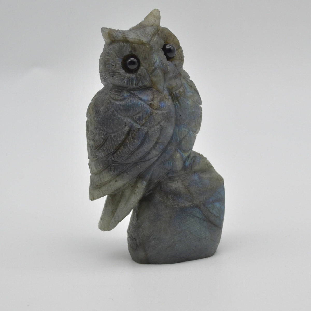 Labradorite Crystal Carved Owl - 11cm - 319 grams #12