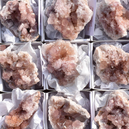 Pink Amethyst Raw Specimen Geode Rock - 1 Count - Various Sizes - #01