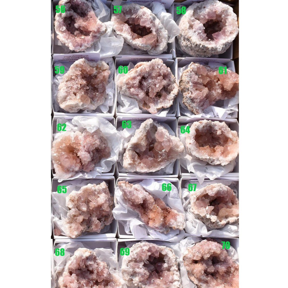 Pink Amethyst Raw Specimen Geode Rock - 1 Count - Various Sizes - #01