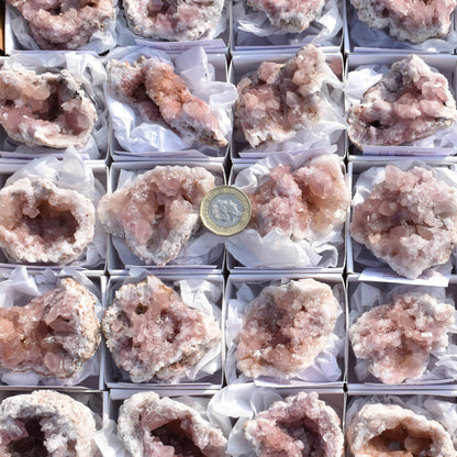 Pink Amethyst Raw Specimen Geode Rock - 1 Count - Various Sizes - #01