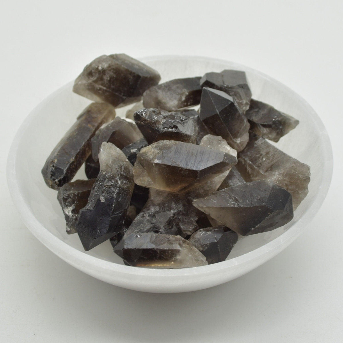 Large Raw Brazil Smoky Quartz Crystal Point Nuggets - Wholesale - 1kg Bag