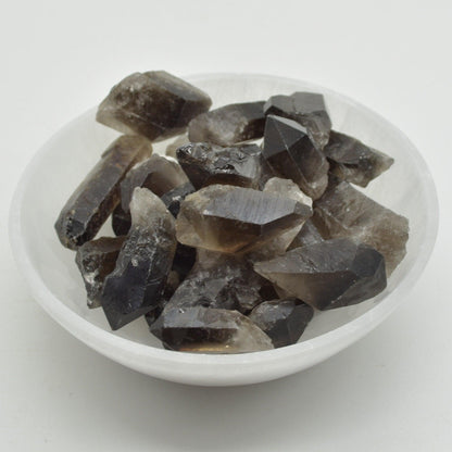 Large Raw Brazil Smoky Quartz Crystal Point Nuggets - Wholesale - 1kg Bag