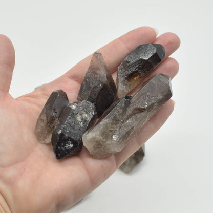 Large Raw Brazil Smoky Quartz Crystal Point Nuggets - Wholesale - 1kg Bag