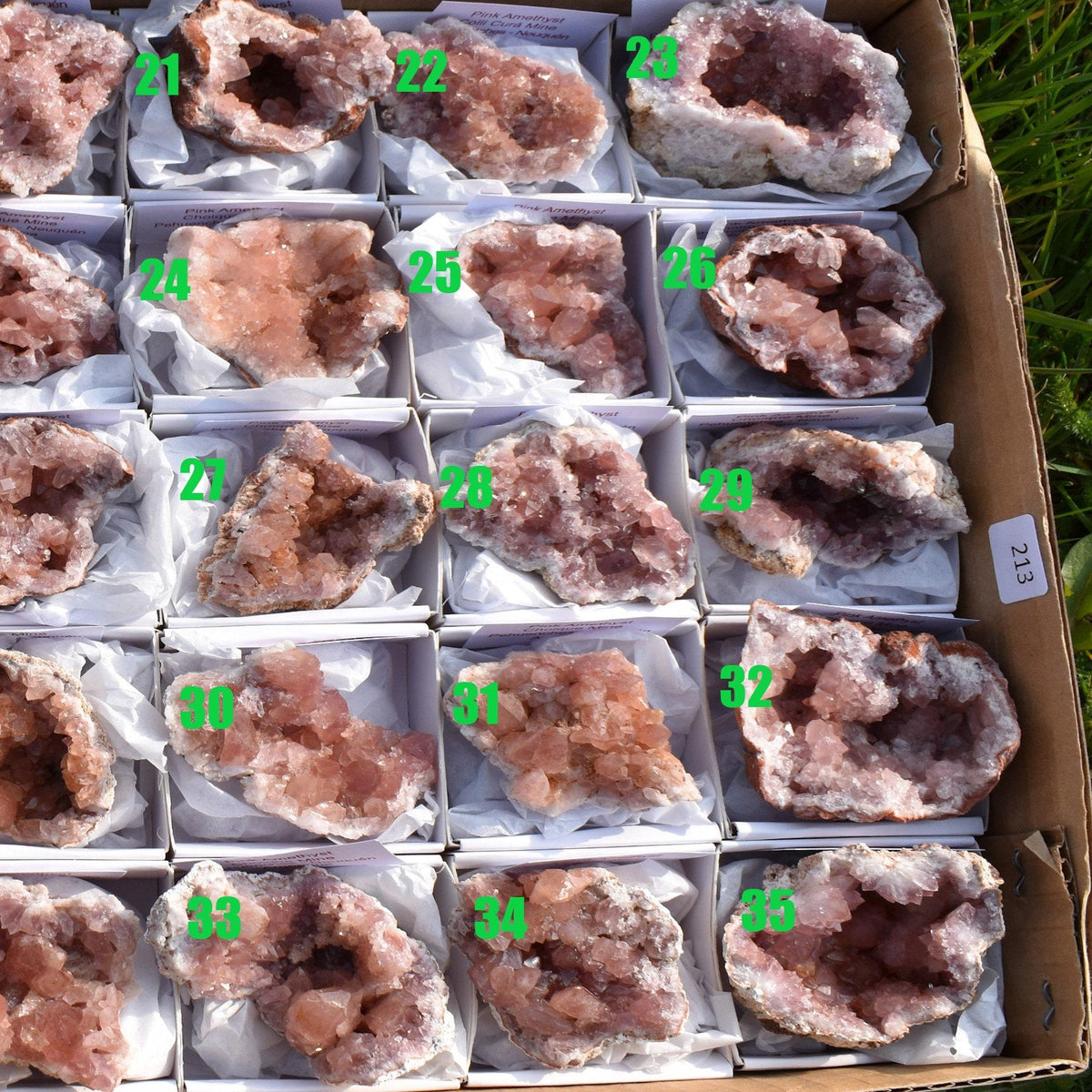 Pink Amethyst Raw Specimen Geode Rock - 1 Count - Various Sizes - #02