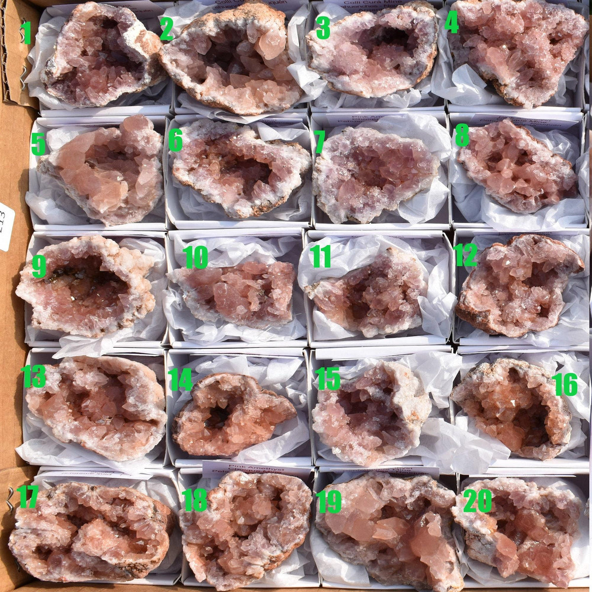Pink Amethyst Raw Specimen Geode Rock - 1 Count - Various Sizes - #02