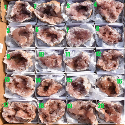 Pink Amethyst Raw Specimen Geode Rock - 1 Count - Various Sizes - #02