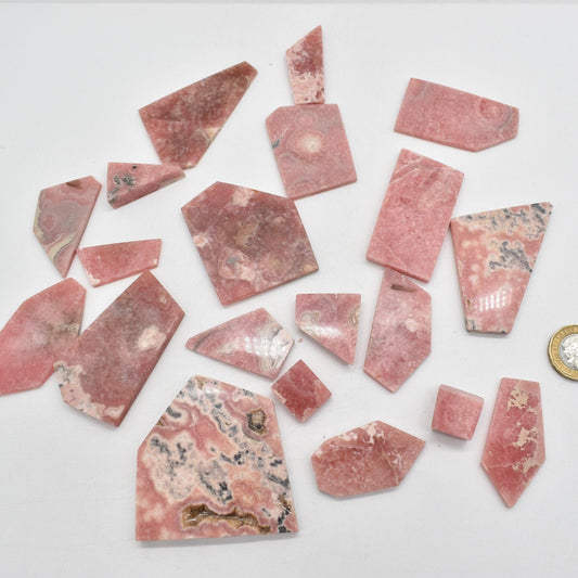 Rhodochrosite Slices - Wholesale - Lot 01 - 394 grams