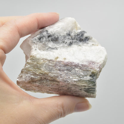 Raw Watermelon Tourmaline Specimen Rock - 199 grams #14