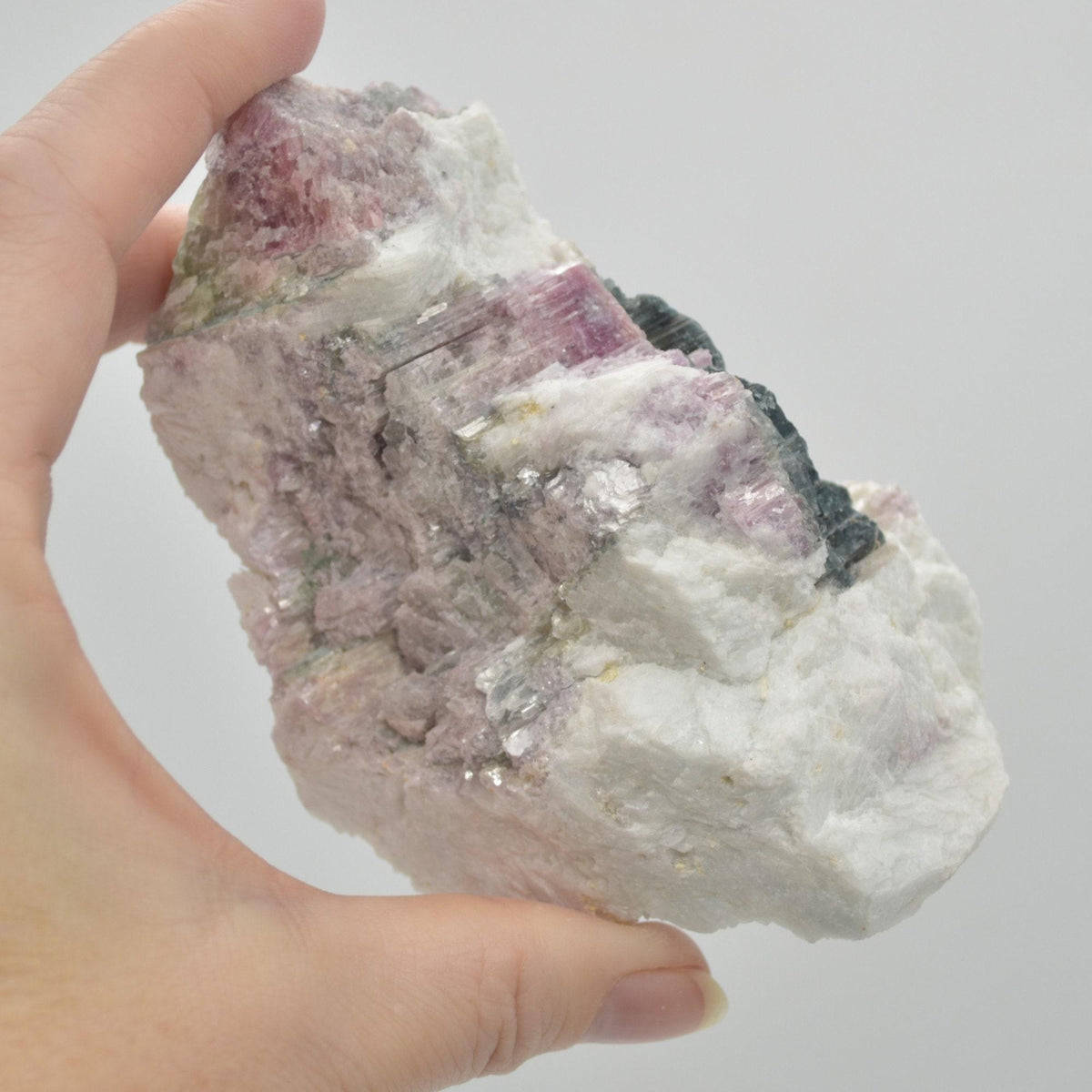 Raw Watermelon Tourmaline Specimen Rock - 343 grams #13