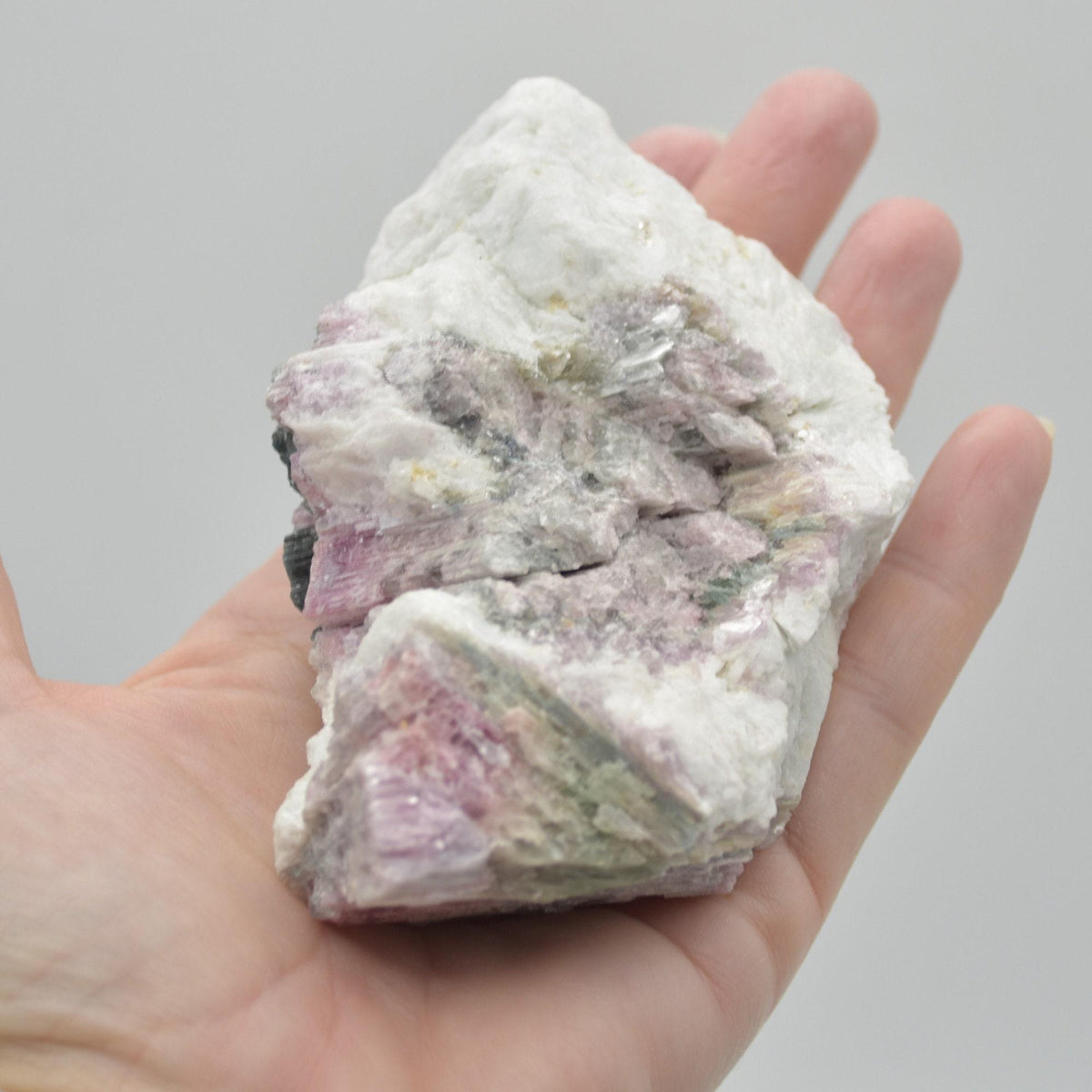 Raw Watermelon Tourmaline Specimen Rock - 343 grams #13