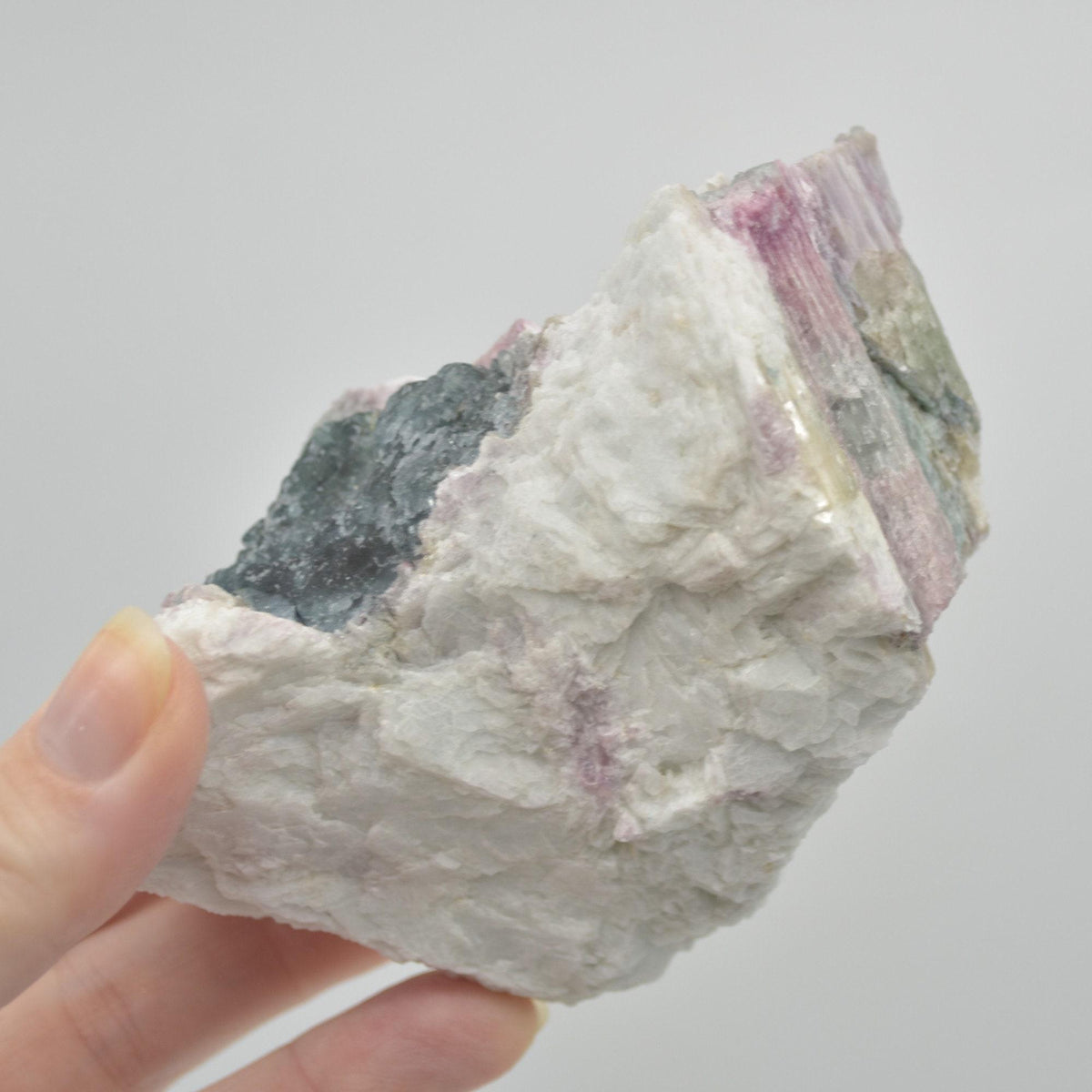 Raw Watermelon Tourmaline Specimen Rock - 343 grams #13