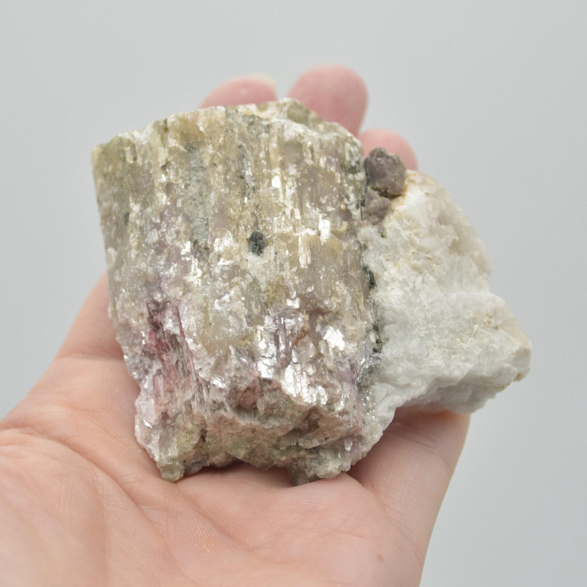 Raw Watermelon Tourmaline Specimen Rock - 180 grams #17
