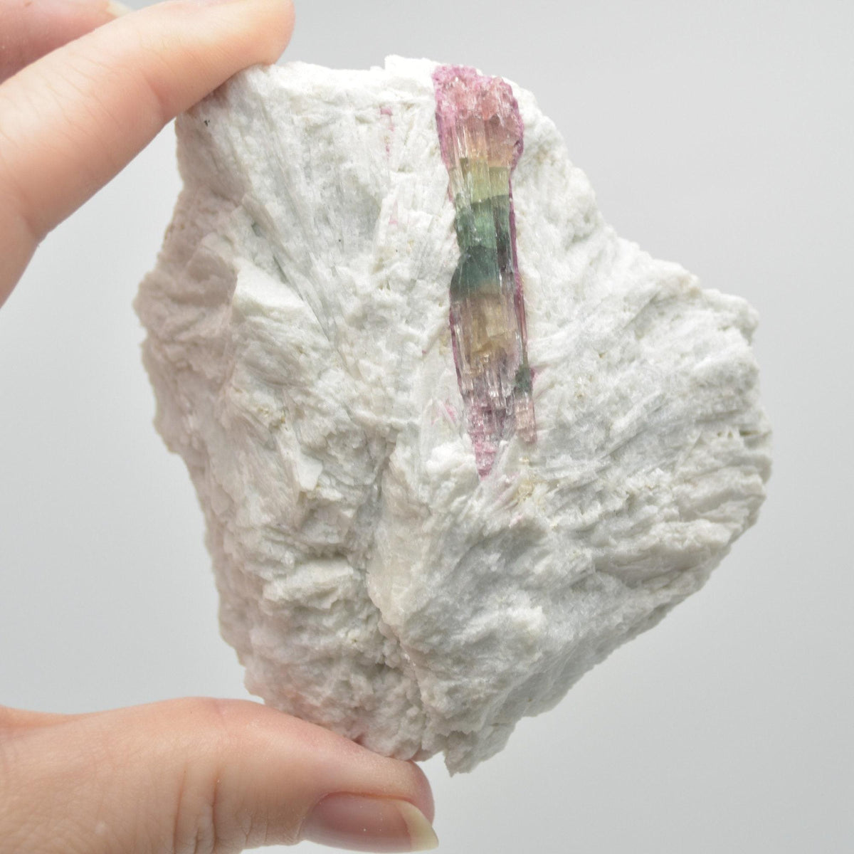 Raw Watermelon Tourmaline Specimen Rock - 290 grams #16