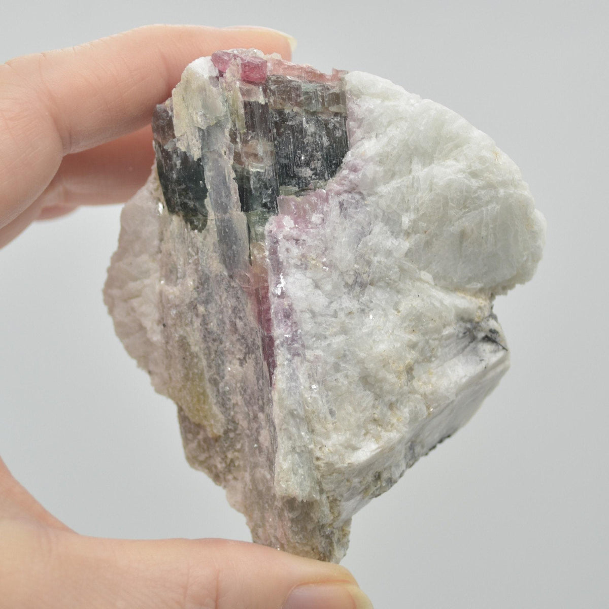 Raw Watermelon Tourmaline Specimen Rock - 189 grams #08