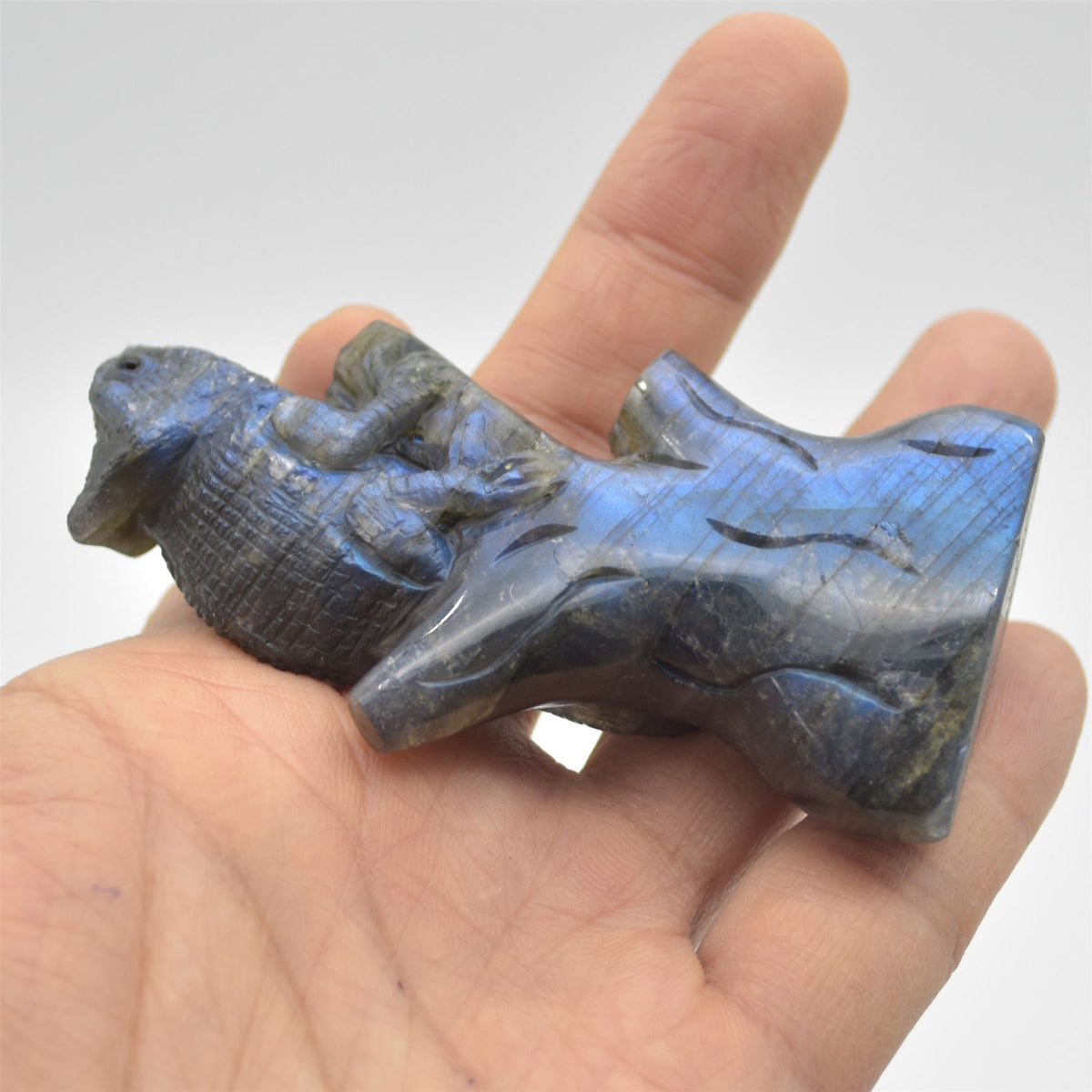 Labradorite Chameleon - 8.5cm x 5cm x 2cm - 84 grams