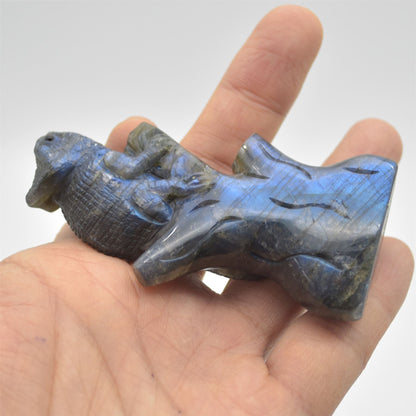 Labradorite Chameleon - 8.5cm x 5cm x 2cm - 84 grams