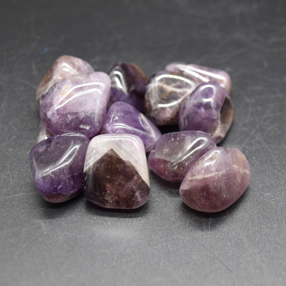 Rare Auralite 23 Amethyst Tumble Stone Crystals - 2 Sizes