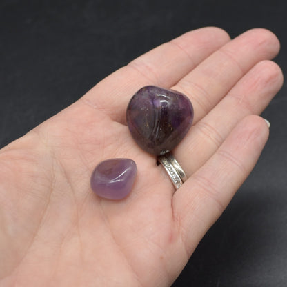 Rare Auralite 23 Amethyst Tumble Stone Crystals - 2 Sizes