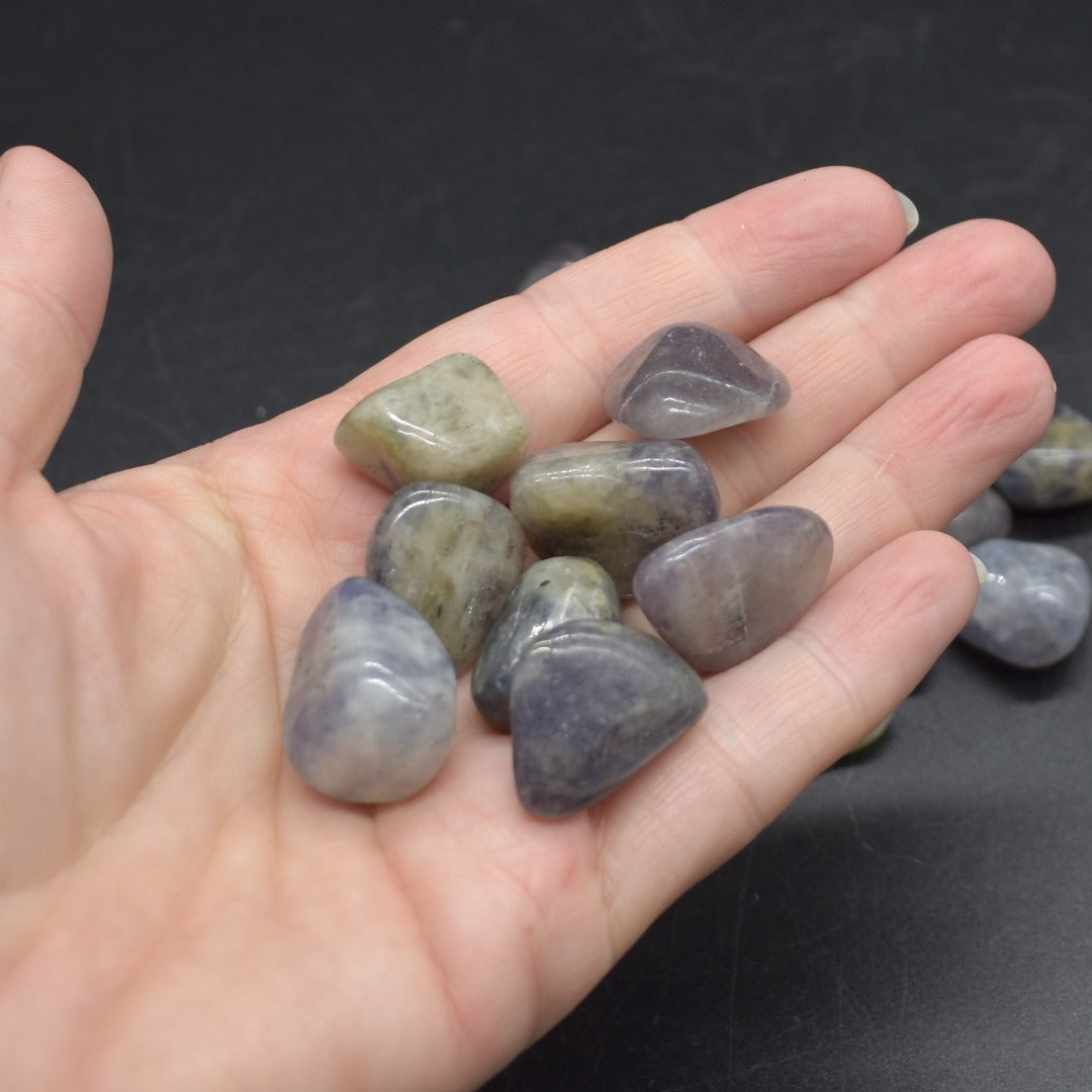 Iolite Tumble Stone Crystals - 2 Sizes